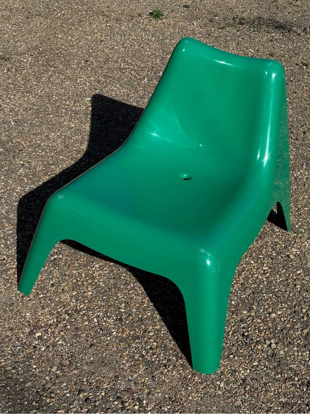 Vintage IKEA PS VÅGÖ c1999 Green Plastic Indoor Outdoor Lounge Chair